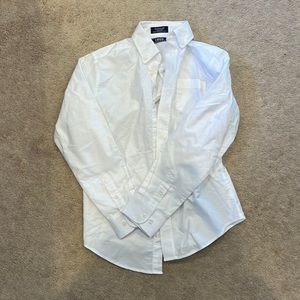 White Izod Collar Button Down